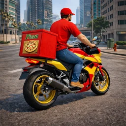 Food Delivery Rider Boy Life 아이콘